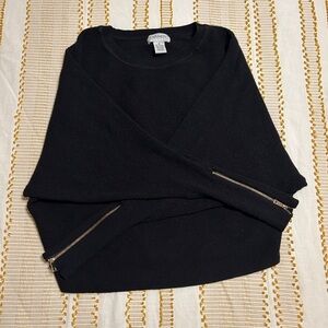Carmen Marc Valvo Black Sweater
